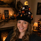 🎄 Beginner‑Friendly Light‑Up Christmas Tree Crochet Hat DIY Kit | Festive Craft Set for New Crocheters