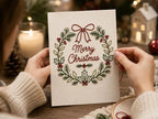 🎄 Beginner-Friendly Christmas Embroidery Kit, Relaxing Holiday Craft Project & Meaningful Gift