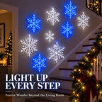 ⏳ Last Day 49% OFF – ❄️ LED Snowflake Wall Lights ✨