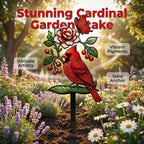 🐦Cardinal Art Garden Stake💖