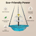 🔥🔥New Year 70% Off--Solar Cascade Hanging Bird Bath Fountain