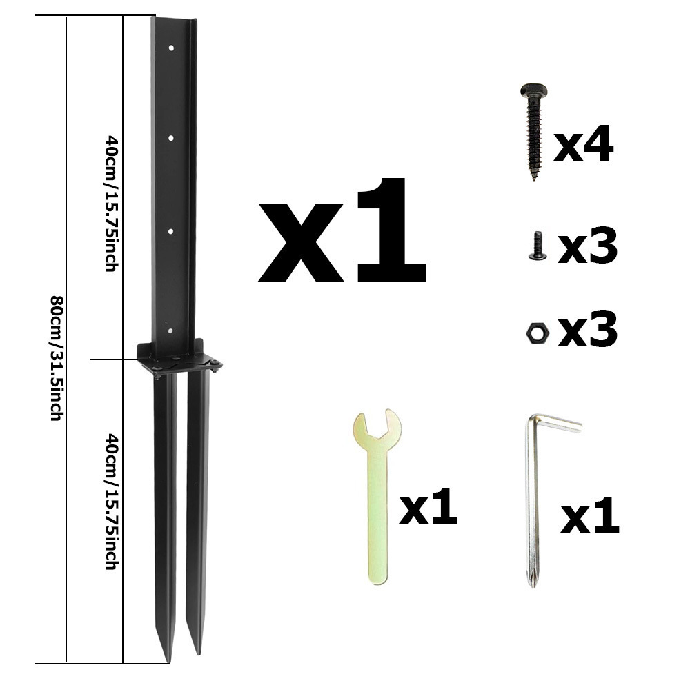 📢📢LAST DAY SALE 50% OFF⚡Heavy-Duty Fence Post Repair Kit（Free Shipping!🚀）