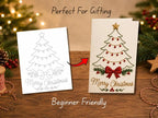 🎄 Beginner-Friendly Christmas Embroidery Kit, Relaxing Holiday Craft Project & Meaningful Gift
