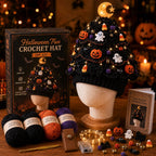 🎄 Beginner‑Friendly Light‑Up Christmas Tree Crochet Hat DIY Kit | Festive Craft Set for New Crocheters