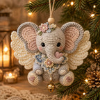 ✨ Animal Angel Crochet DIY Kit | Hand‑Stitch Guardian Ornament for Holiday & Gifting