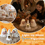 👻Luminous Ghost Ornament Set – Cozy Halloween LED Desktop Decor
