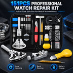🔧 151‑Piece Professional Watch Repair Kit – Complete Home Tool Set For Battery Swap & Strap Resizing