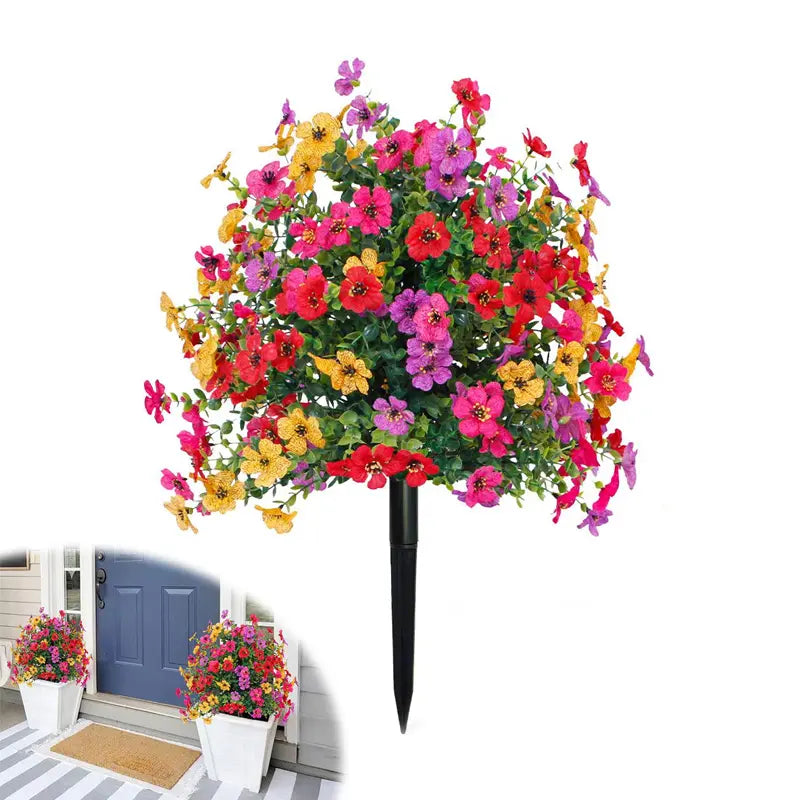 🌸LIMITED TIME SALE 50% OFF🌸Artificial Eucalyptus and Violet Ground-Insert Floral Decoration