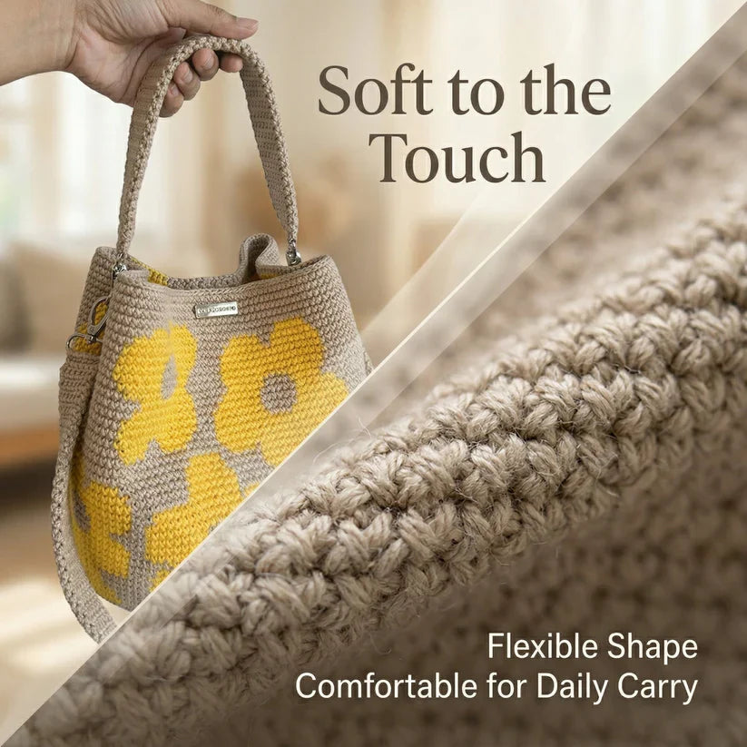 📢📢LAST DAY SALE 50% OFF👜Handmade Crochet Flower Tote 🌼✨