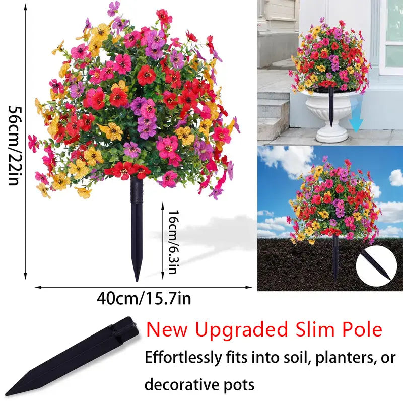 🌸LIMITED TIME SALE 50% OFF🌸Artificial Eucalyptus and Violet Ground-Insert Floral Decoration