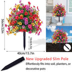 🌸LIMITED TIME SALE 50% OFF🌸Artificial Eucalyptus and Violet Ground-Insert Floral Decoration
