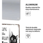 🔥Last day 50% off – Vintage black and white cat wall art