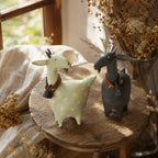 🔔 Farmhouse Goat Figurine Set, Charming Home Accent & Unique Housewarming Gift