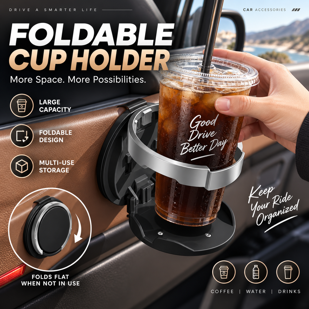 Foldable Car Door Drink Holder🚗🥤