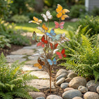 🦋Multicolored Metal Butterfly Garden Stake