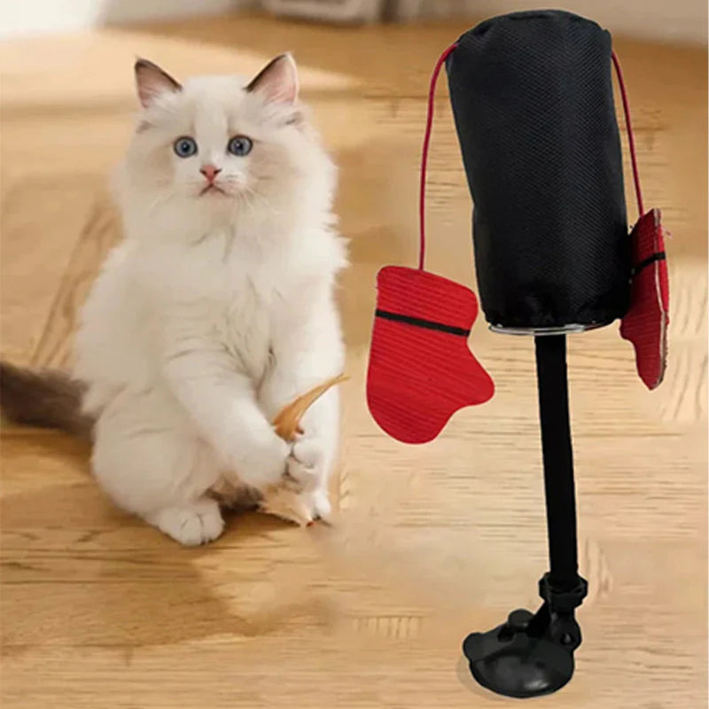 🐾🥊Interactive Boxing Ball Toy for Cats – Stable Indoor Play Toy for Active Cats & Kittens