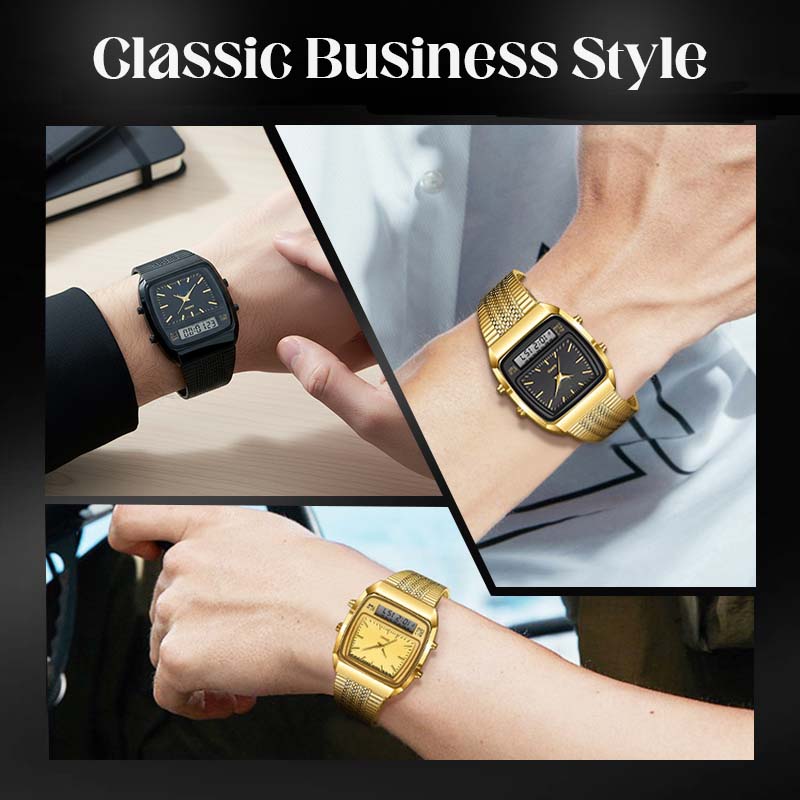 📢📢LAST DAY SALE 50% OFF⏰💥LIEBIG Roman Retro Dual System Multi-Function Digital Sports Watch