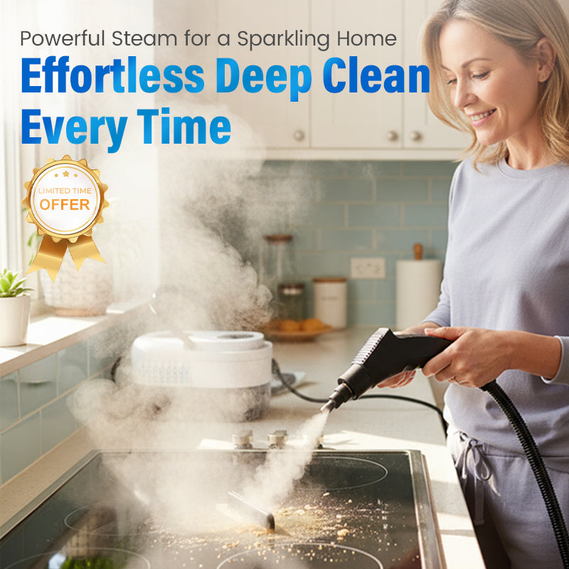 🔥 50% OFF THE MULTI-SURFACE STEAM CLEANER! 💎 105°C High-Pressure Steam, 6 Modes & Chemical-Free ✨