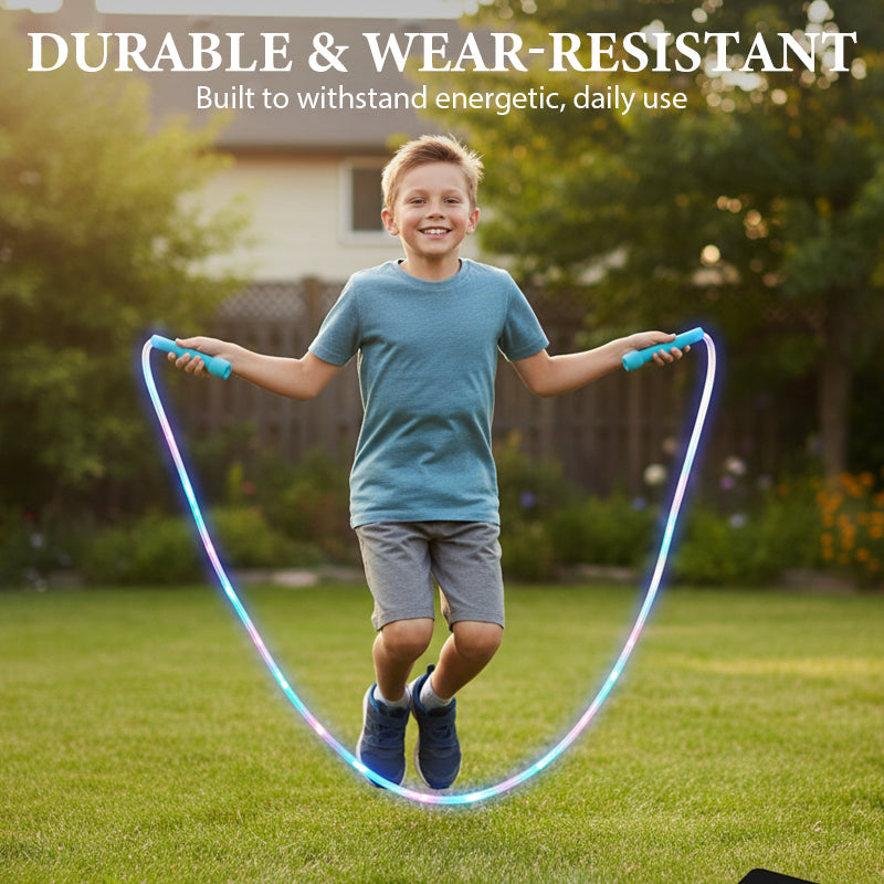 🌟 Portable LED Jump Rope, Make Night Play Fun & Encourage Kids Activity
