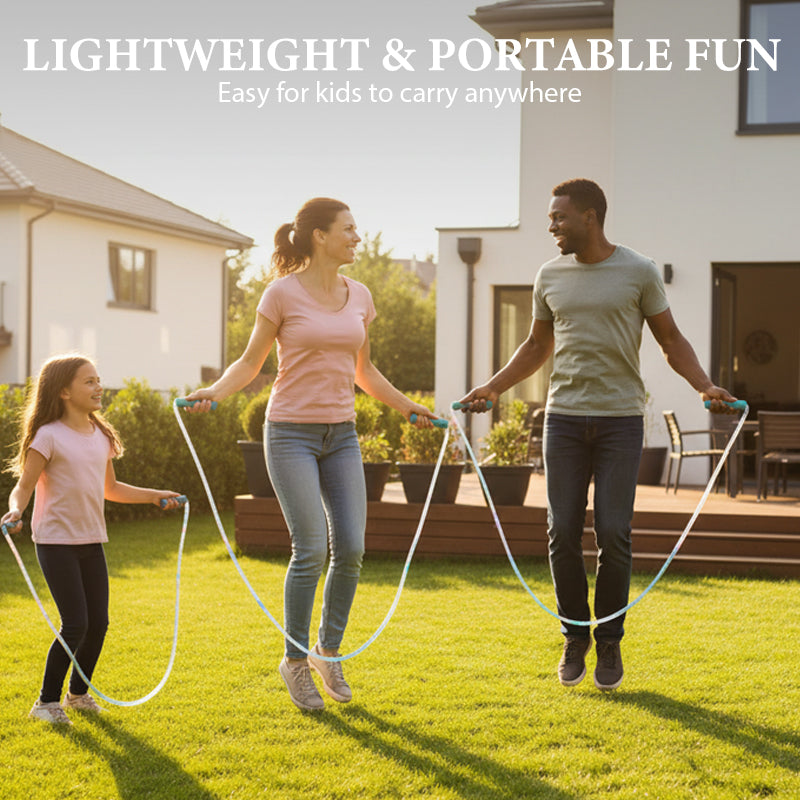 🌟 Portable LED Jump Rope, Make Night Play Fun & Encourage Kids Activity