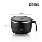 💕304 Stainless Steel Multi-Purpose Anti-Scald Large-Capacity Instant Noodle Bowl Set