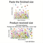 💐Colorful Floral Bouquet Window Sticker🖼️