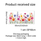 💐Colorful Floral Bouquet Window Sticker🖼️