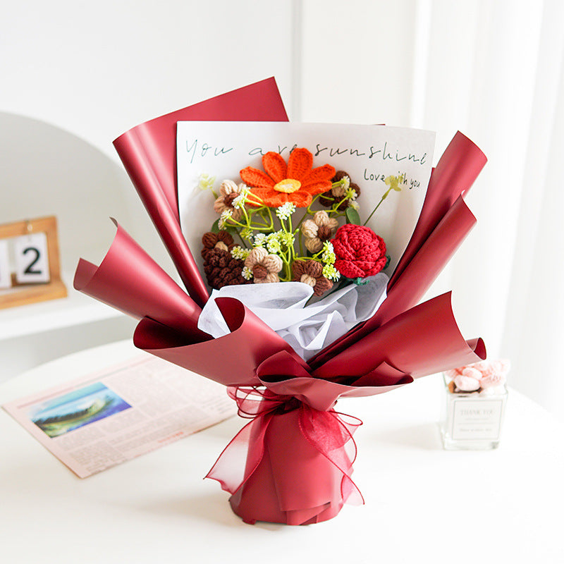 💕Mother's Day Special 💕Handmade Delicate Crochet Flower Bouquet