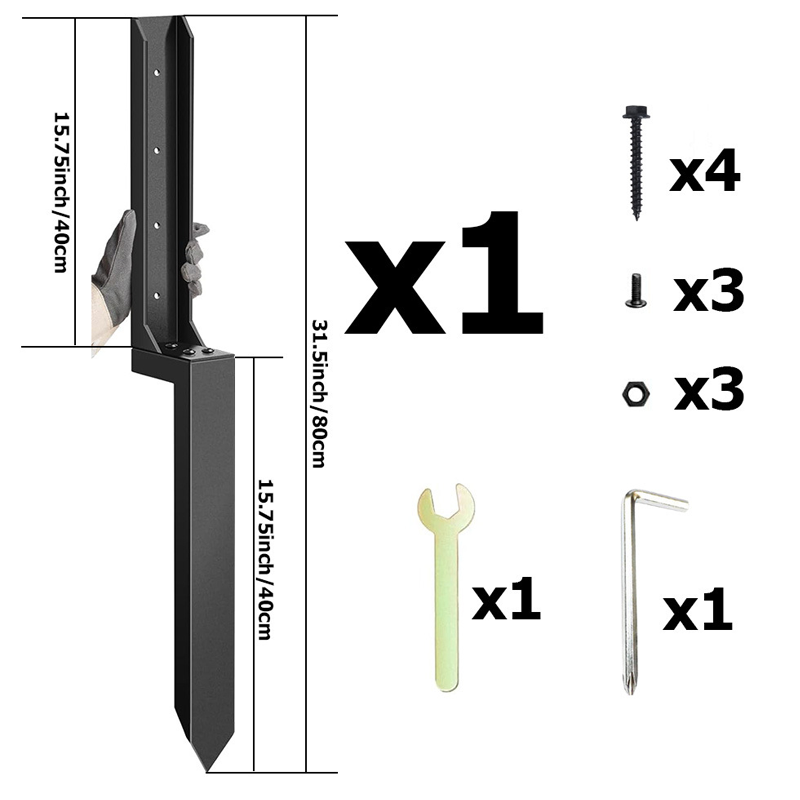 📢📢LAST DAY SALE 50% OFF⚡Heavy-Duty Fence Post Repair Kit（Free Shipping!🚀）