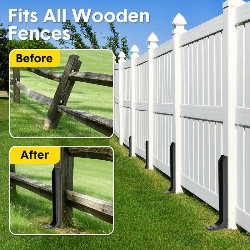 📢📢LAST DAY SALE 50% OFF⚡Heavy-Duty Fence Post Repair Kit（Free Shipping!🚀）