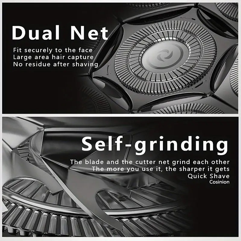🪒 7D Floating‑Blade Head Shaver Kit ✨ All‑In‑One Grooming Tool for Bald Men