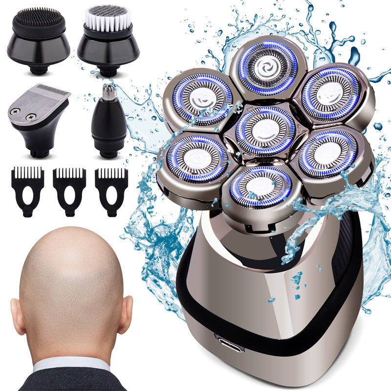 🪒 7D Floating‑Blade Head Shaver Kit ✨ All‑In‑One Grooming Tool for Bald Men