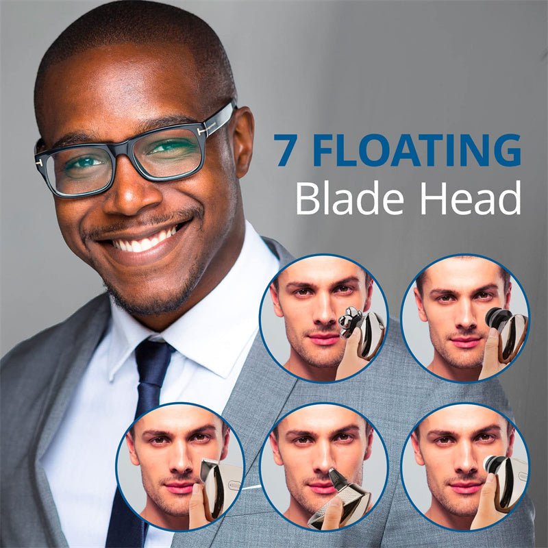 🪒 7D Floating‑Blade Head Shaver Kit ✨ All‑In‑One Grooming Tool for Bald Men