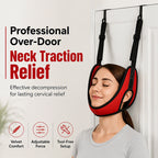 🧘 LIMITED‑TIME 50% OFF! 💆 Over Door Cervical Traction Device for Neck Pain Relief – Easy Setup, Gentle Relief, Home‑Friendly ✨