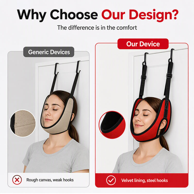 🧘 LIMITED‑TIME 50% OFF! 💆 Over Door Cervical Traction Device for Neck Pain Relief – Easy Setup, Gentle Relief, Home‑Friendly ✨