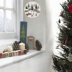 ❄️ Winter Snowy Village Embroidery Kit – Beginner Christmas Craft With Embroidery Hoop